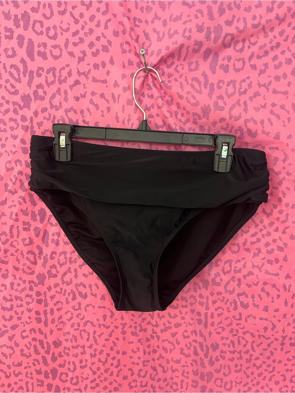Black Fold-Over Bikini Bottom - Women